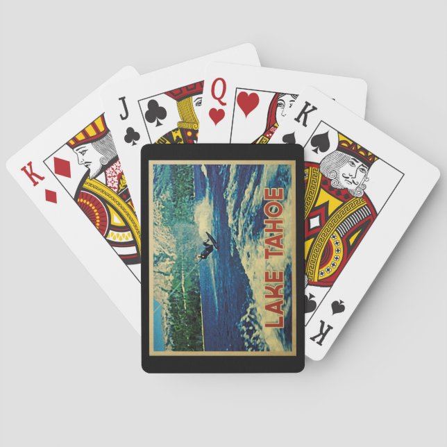 Lake Tahoe Water Skier Poker Cards (Back)