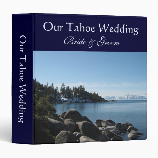 Lake Tahoe Wedding, Incline Village Binder (Front/Spine)