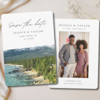 Lake Tahoe Wedding Incline Village Save the Date 