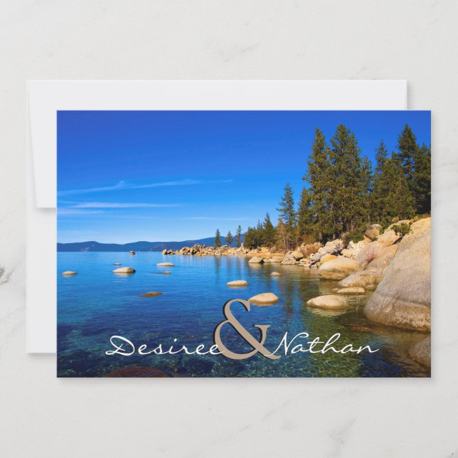 Lake Tahoe Wedding Invitation (Front)