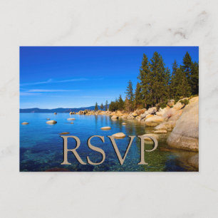 Lake Tahoe Wedding RSVP Card