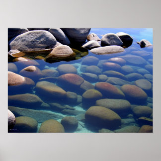 Lake Tahoe Winter Still water 2 Poster