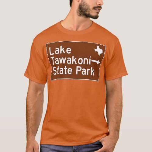 Lake Tawkoni State Park Texas Brown Highway Traffi T_Shirt