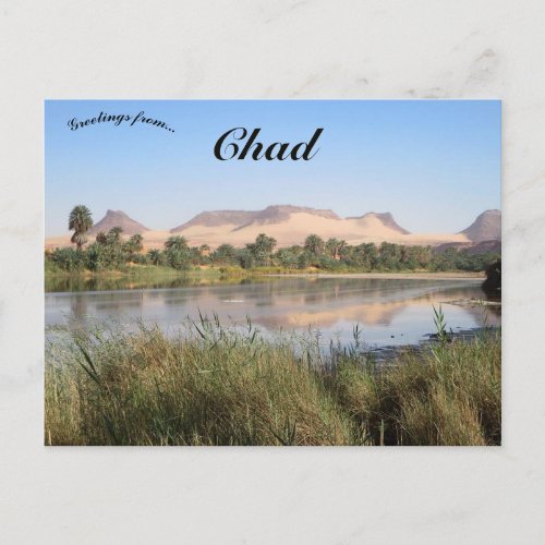 Lake Teguidei Chad Postcard