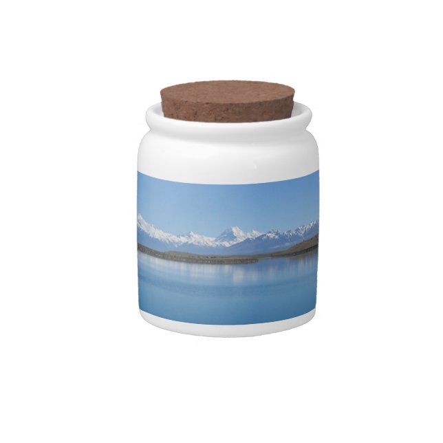 Lake Tekapo, New Zealand Candy Jar (Front)
