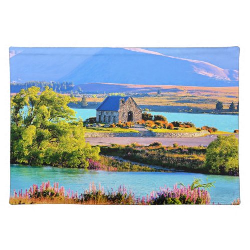 Lake Tekapo New Zealand Cloth Placemat