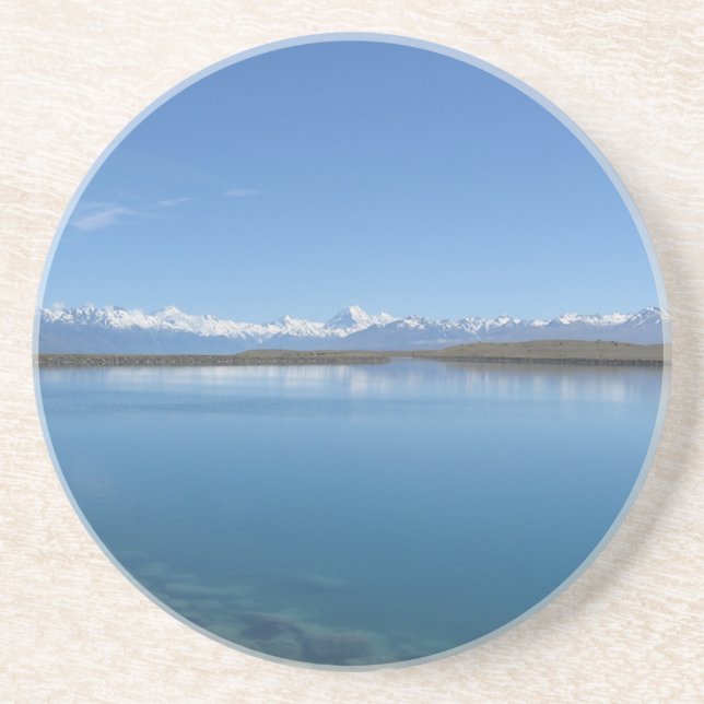 Lake Tekapo, New Zealand Drink Coaster (Front)