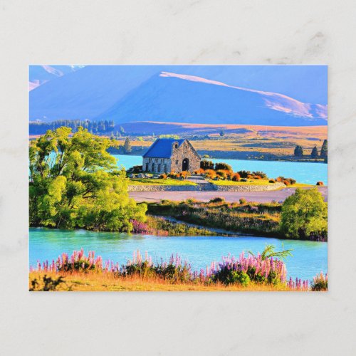 Lake Tekapo New Zealand Postcard