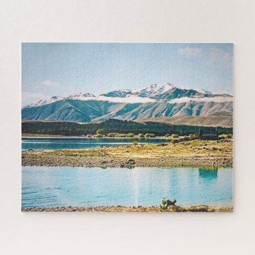 Lake Tekapo New Zealand South Island travel Jigsaw Puzzle