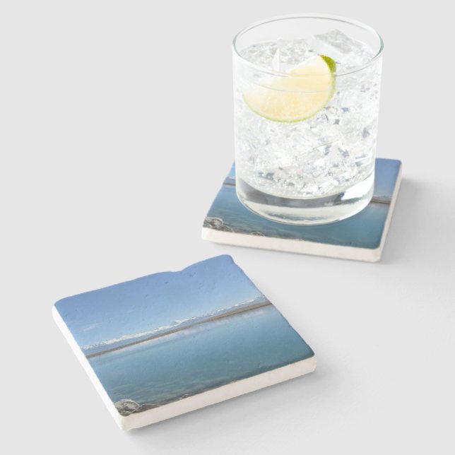 Lake Tekapo, New Zealand Stone Coaster (Side)