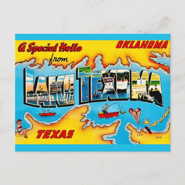 Lake Texoma Greeting Postcard (Front)