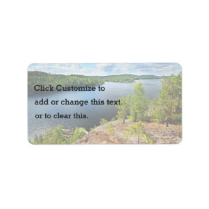 Lake Themed Label