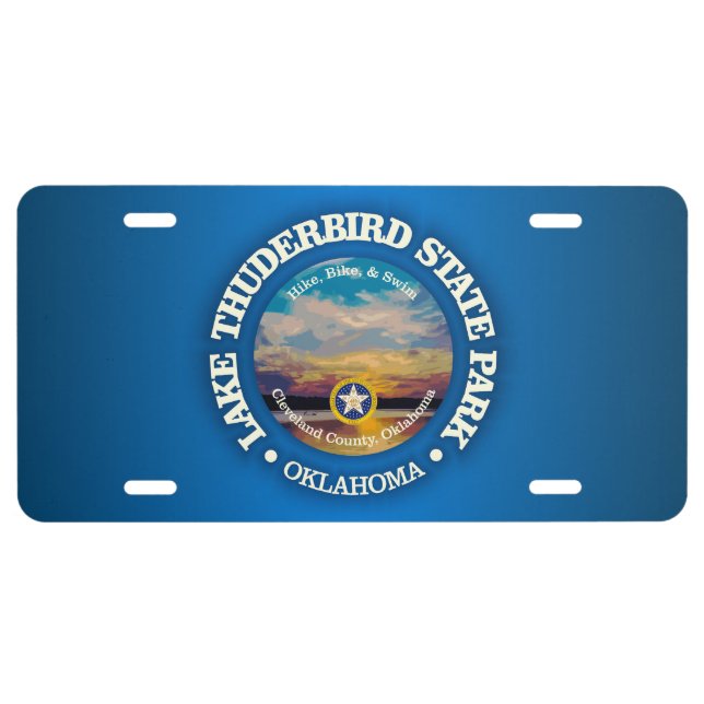 Lake Thunderbird SP License Plate (Front)