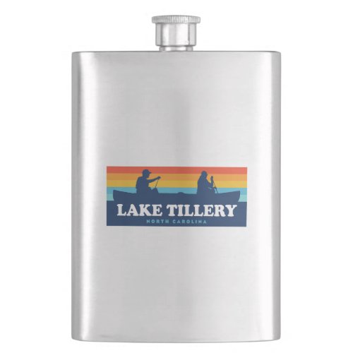 Lake Tillery North Carolina Canoe Flask
