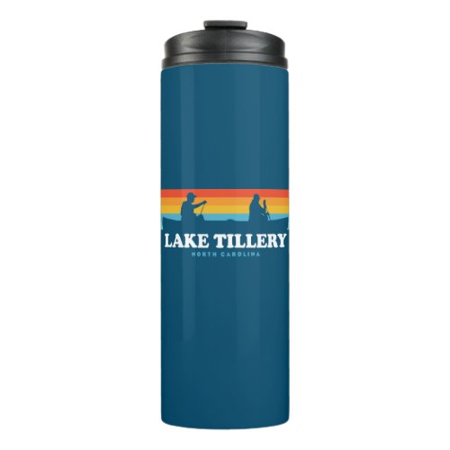 Lake Tillery North Carolina Canoe Thermal Tumbler