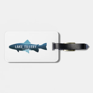 Lake Tillery North Carolina Fish Luggage Tag