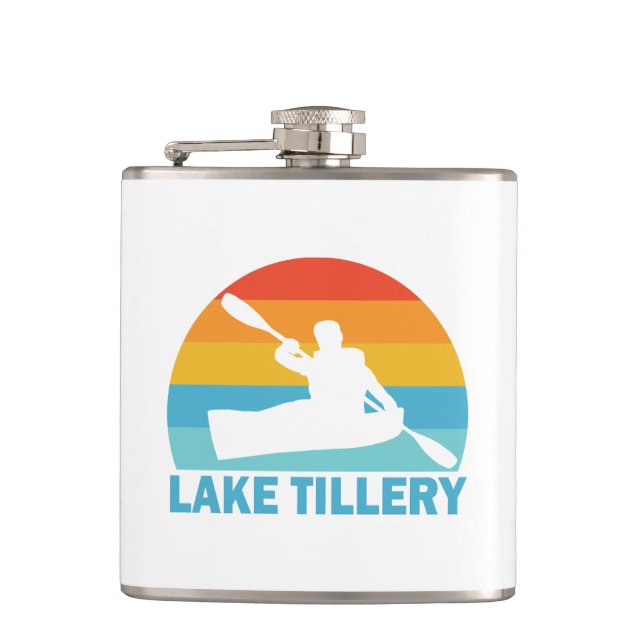 Lake Tillery North Carolina Kayak Flask (Front)