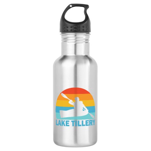 Lake Tillery North Carolina Kayak Stainless Steel Water Bottle
