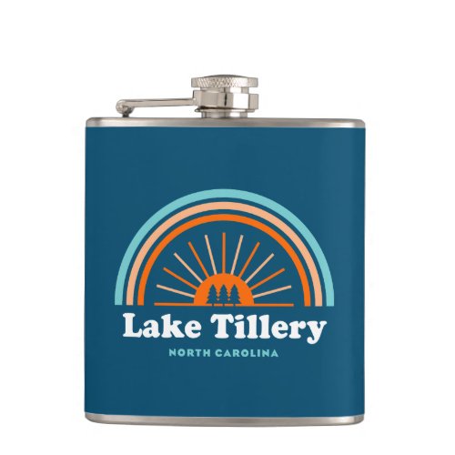 Lake Tillery North Carolina Rainbow Flask