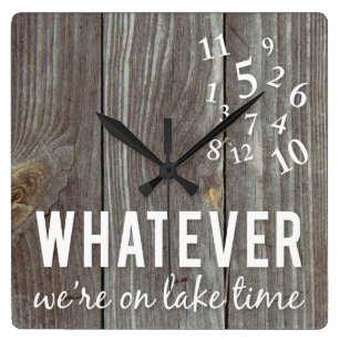 Lake Time Wall Clocks Zazzle