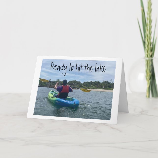 LAKE TIME & TIME TO *ENJOY* YOUR BIRTHDAY CARD (Front)