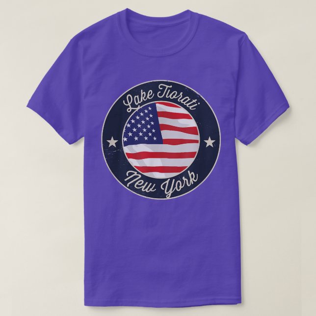 Lake Tiorati - Patriotic New York Souvenir T-Shirt (Design Front)