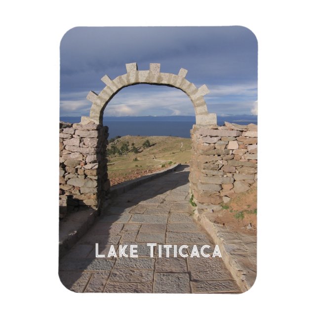 Lake Titicaca, Peru Souvenir Magnet (Vertical)
