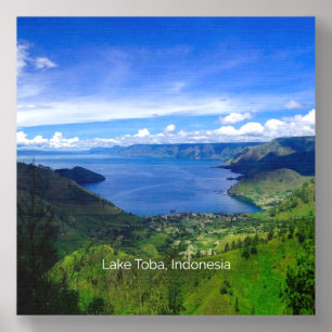 Lake Toba, Sumatra, Indonesia, Foam Core Photo Tile