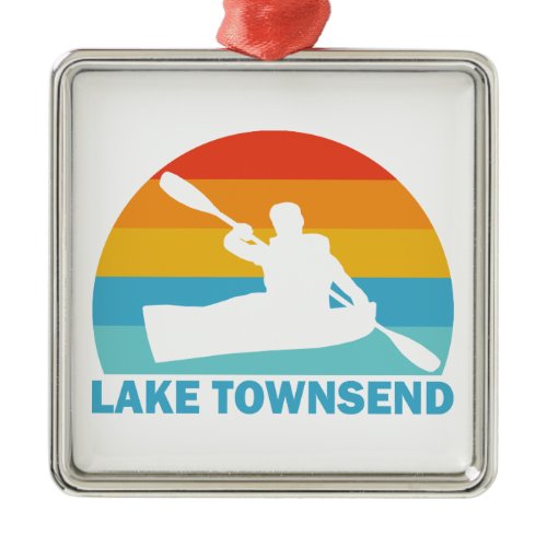 Lake Townsend North Carolina Kayak Metal Ornament