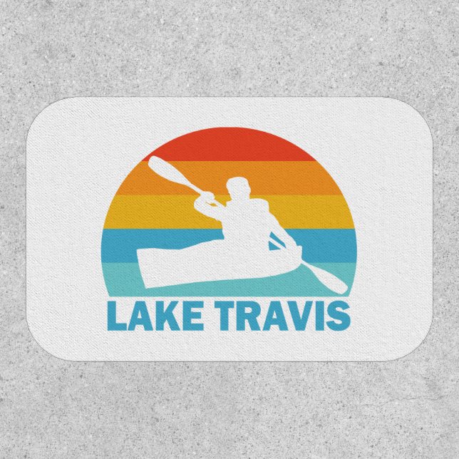 Lake Travis Austin Texas Kayak Patch (Front)