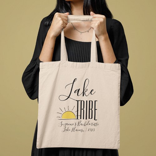 Lake Tribe Girls Trip Bachelorette Vacation Tote Bag