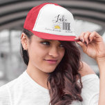 Lake Tribe Girl's Trip Bachelorette Vacation Trucker Hat<br><div class="desc">This design may be personalized in the area provided by changing the photo and/or text. Or it can be customized by clicking Personalize this Template and then choosing the click to customize further option and delete or change the color of the background, add text, change the text color or style,...</div>