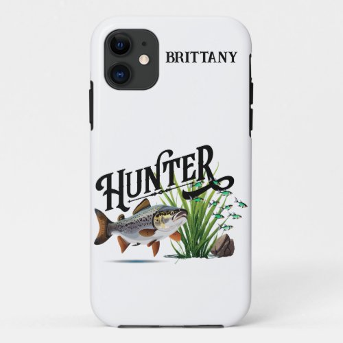 Lake Trout on the Hunt iPhone 11 Case