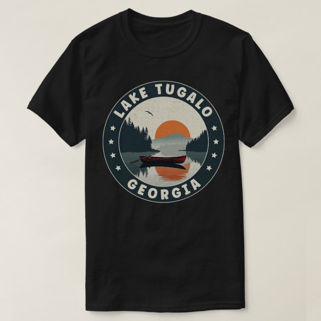 Lake Tugalo Georgia Sunset TShirt (Design Front)