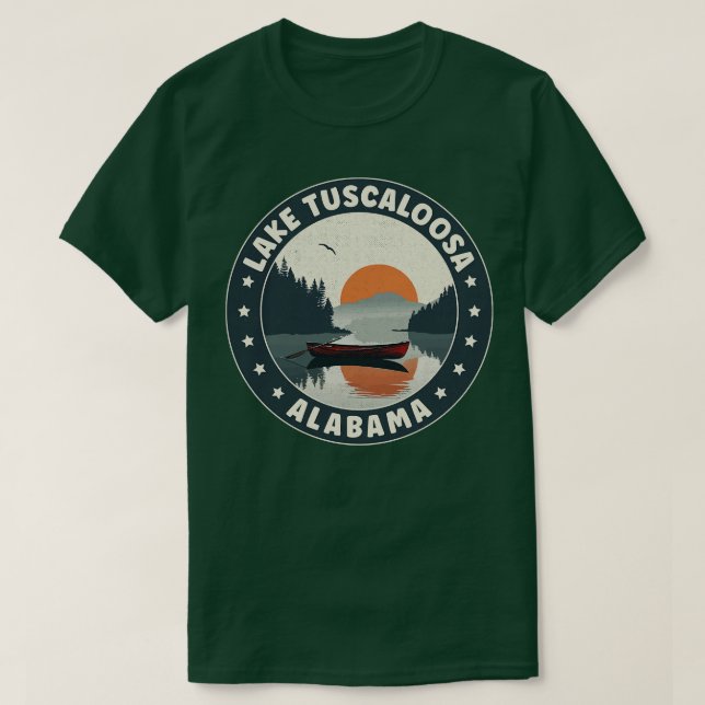 Lake Tuscaloosa Alabama Sunset TShirt (Design Front)