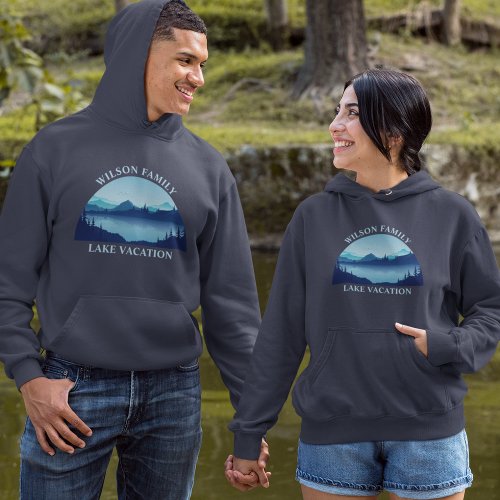Lake Vacation Family Reunion Personalized Hoodie