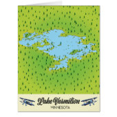 Lake Vermilion Minnesota map (Front)