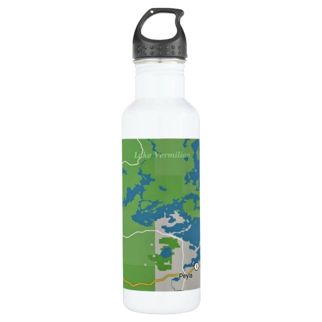 Lake Vermilion Stainless Steel Water Bottle (Front)