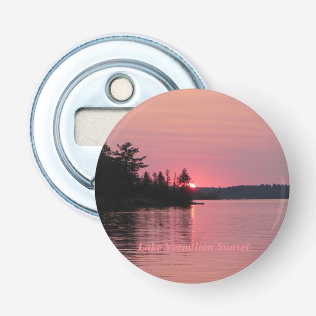 Lake Vermilion Sunset Bottle Opener (Front)