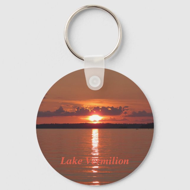 Lake Vermilion Sunset Keychain (Front)