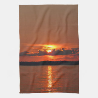 Lake Vermilion Sunset Kitchen Towel