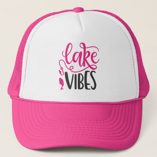 Lake Vibes Hat Fishing Summer