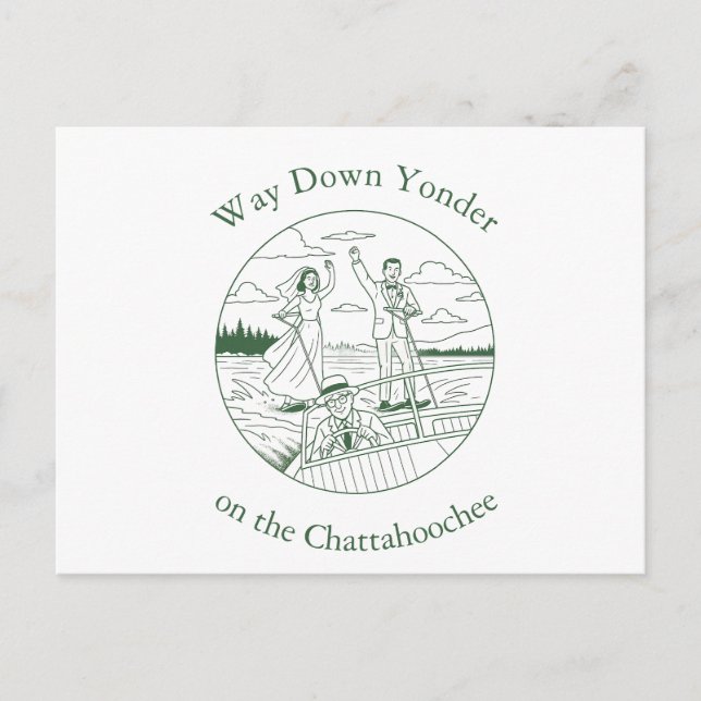 Lake vibes holiday postcard (Front)