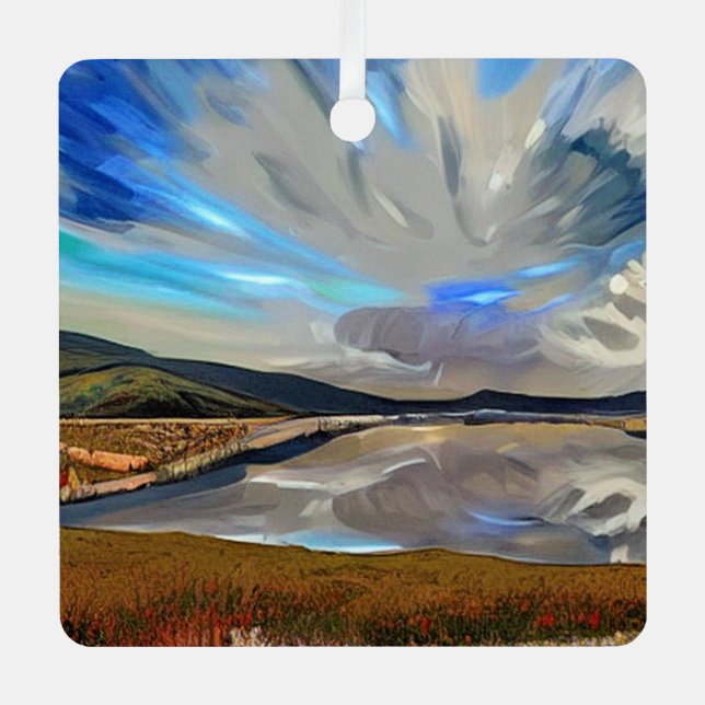 LAKE VIEW METAL ORNAMENT (Front)