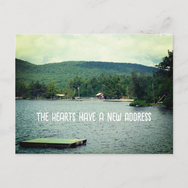 Lake View New Address Announcement Postcard (Front)