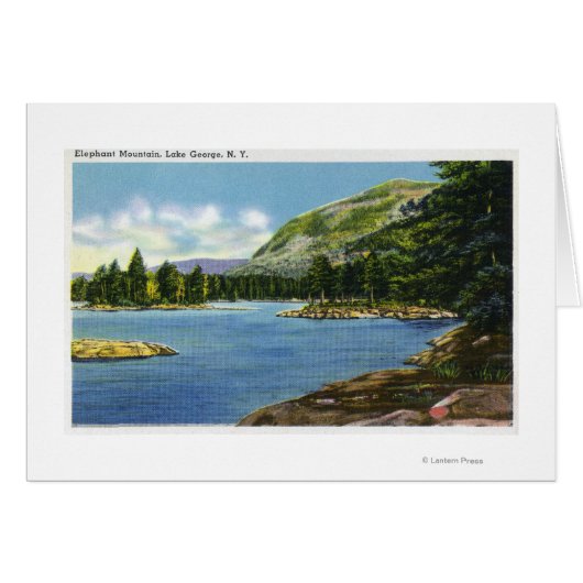Lake View of Elephant Mountain Cards (Front Horizontal)