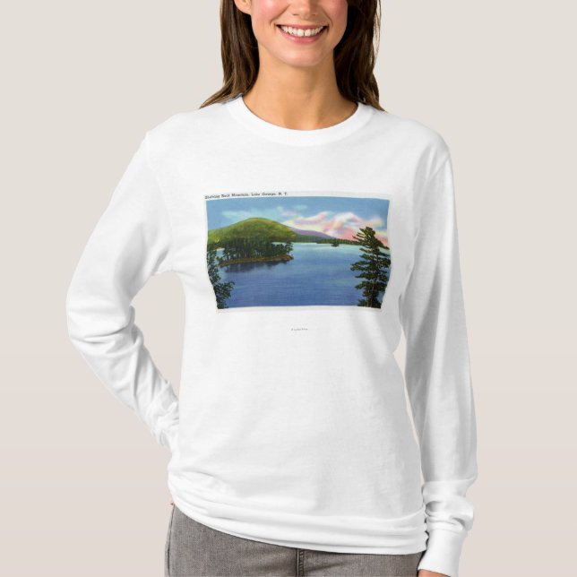 Lake View of Shelving Rock Mountain T-Shirt (Front)