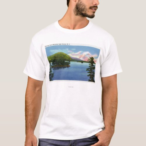 Lake View of Shelving Rock Mountain T_Shirt