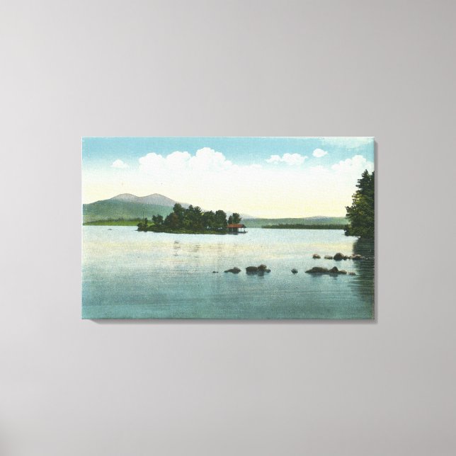 Lake View of the Belknap Mountains Canvas Print (Front)