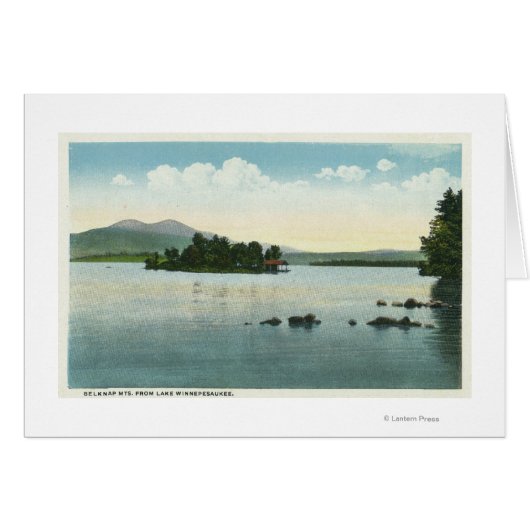 Lake View of the Belknap Mountains Cards (Front Horizontal)